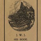 Ex-libris (bookplate) - J. W. J.