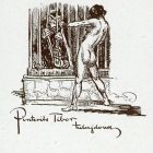 Ex-libris (bookplate) - The property of Tibor Pinterits