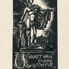 Ex-libris (bookplate) - Book of Endre Grastyán