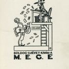 Ex-libris (bookplate) - Happy New Year from MEGE (Hungarian Exlibris Collectors and Graphic Art Lovers Association)