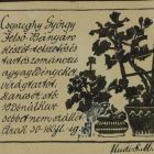 Advertising Card Design - for the potter György Csepreghy