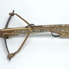 Crossbow - with bone inlays depicting hunting scenes