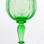 Footed wine glass - With a crowned and "Wahr und Treu" (True and Faithful) motto coat of arms
