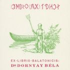 Ex-libris (bookplate) - Balatonicis: Dr. Béla Dornyay