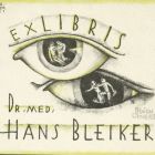 Ex-libris (bookplate) - dr. med. Hans Bleiker
