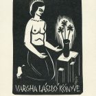 Ex-libris (bookplate) - Book of László Vargha