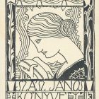 Ex-libris (bookplate) - The book of János Szász