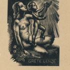 Ex-libris (bookplate) - Grete Lenze