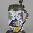 Tankard with pewter lid