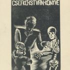 Ex-libris (bookplate) - Book of István Csefkó