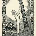 Ex-libris (bookplate) - From the books of K(ároly) Radványi R(omán) - ipse
