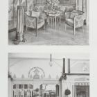 Design sheet - ladies' drawing room interior in the Hungarian pavilion of the 1904 St. Louis World Fair