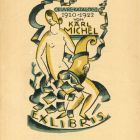 Kiadvány - Exlibris Oeuvre Katalogi von 1910-1922 von Karl Michel