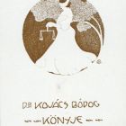 Ex-libris (bookplate) - Book of Dr. Bódog Kovács