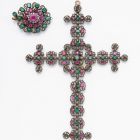 Breast pendant, cross-shaped