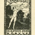 Ex-libris (bookplate) - Book of Dr. Jenő Kovács