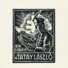 Ex-libris (bookplate) - v. László Tatay
