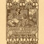 Ex-libris (bookplate) - From the library of Gusztáv Jánosi