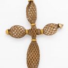 Breast pendant, cross-shaped