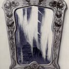 Photograph - frame of mirror with burned and painted motifs at the Christmas Exhibition of the Association of Applied Arts 1898