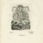 Ex-libris (bookplate) - Dr. István Lustig - 8th stage