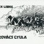 Ex-libris (bookplate) - Gyula Kovács
