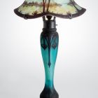 Table lamp - With a waterside scene