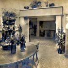 Exhibition photograph - reading room in the second Hungarian Pavilion, Milan Universal Exposition 1906