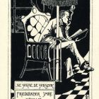 Ex-libris (bookplate) - The book of Imre Friedländer