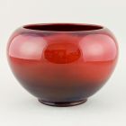 Flower pot - With oxblood glaze