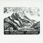 Ex-libris (bookplate) - From the books of Zsigmond Sós's wife