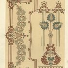 Design sheet - design for curtain decoration