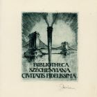 Ex-libris (bookplate) - Bibliotheca Széchenyiana Civitatis Fidelissimae