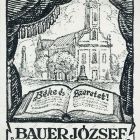 Ex-libris (bookplate) - From the books of József Bauer