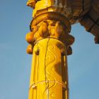 Architectural photograph - one of the columns of the lantern, Museum of Applied Arts