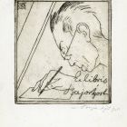 Ex-libris (bookplate) - Ágost Bajor