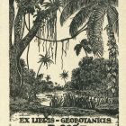 Ex-libris (bookplate) - Geobotanicis Prof. -is dr. R. Soó de Bere