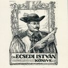 Ex-libris (bookplate) - Book of Dr. István Ecsedi