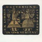 Ex-libris (bookplate) - Doctoris N. G. Lippoczy