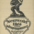 Advertising Card Design - for the successors Illés Neuwald's Press