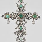 Breast pendant, cross-shaped