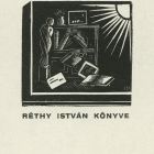 Ex-libris (bookplate) - The book of István Réthy