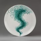 Wall platter - Blue-Wawe