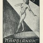 Ex-libris (bookplate) - To Karola