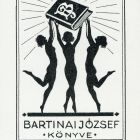 Ex-libris (bookplate) - Book of József Bartinai