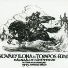 Occasional graphics - Announcement of wedding: Ilona Nováky and Ernő Tompos