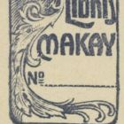 Ex-libris (bookplate) - Makay