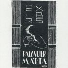 Ex-libris (bookplate) - Márta Patzauer