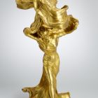 Electric table lamp - with the figure of the dancer Loie Fuller