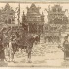Photograph - tapestry - Attila arriving home after hunting